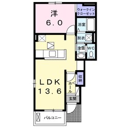 ラフィーシアＡの物件間取画像